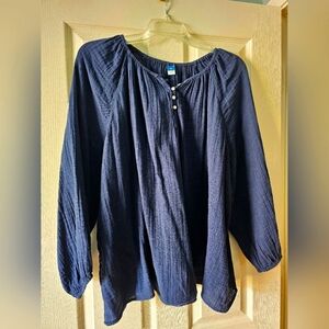 NWOT Old Navy XXL Navy Plus Top